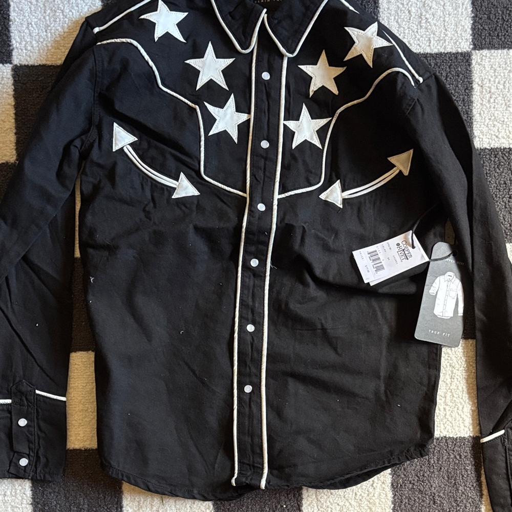 Men's Black Western Star Shirt